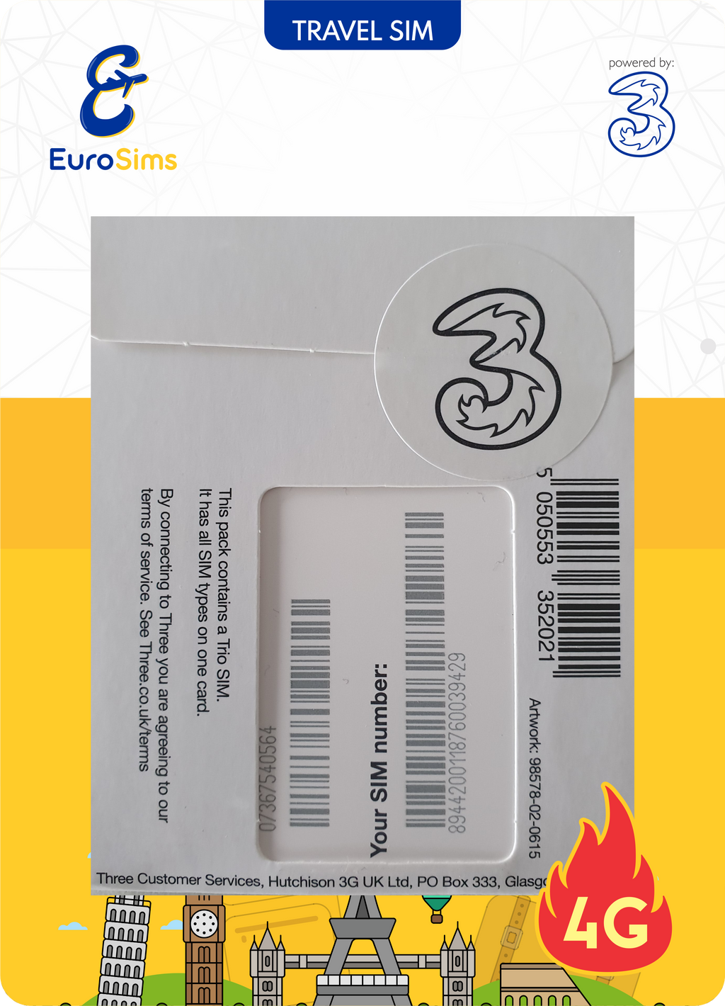 Europe & More MiFi + Tablet SIM Card ⭐ 24GB Data Only ⭐ 730 Days ⭐