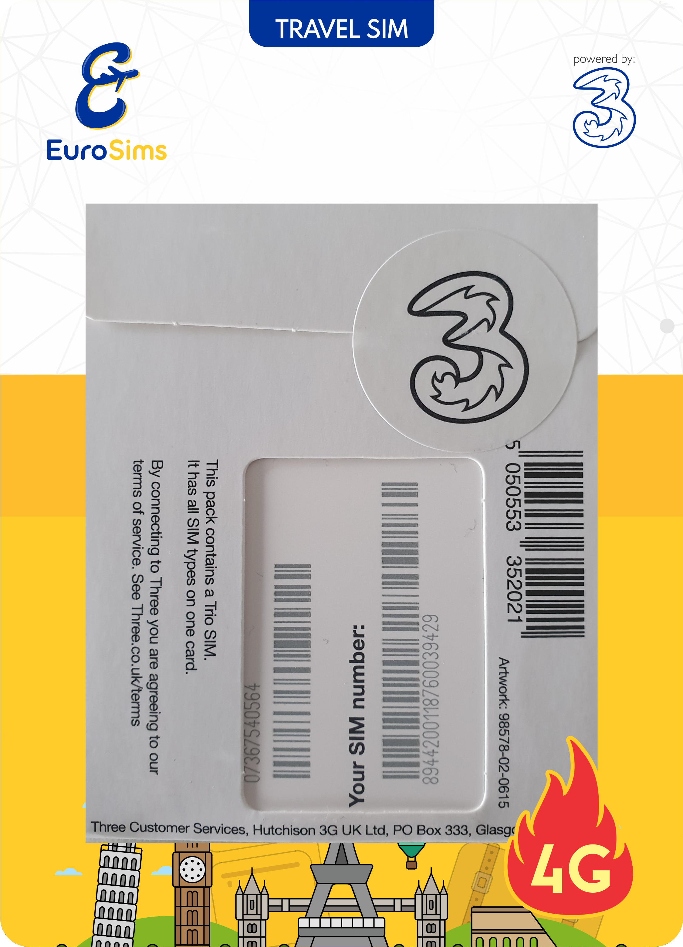 Europe & More MiFi + Tablet SIM Card ⭐ 24GB Data Only ⭐ 730 Days ⭐